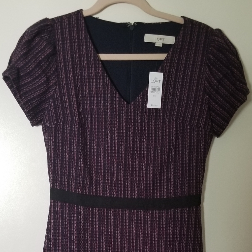 LOFT Size 0 Tall *NWT Tweed dress brand new